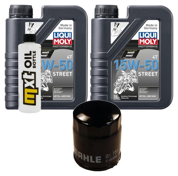 Pacchetto di ispezione 2L 15W-50+filtro olio per Piaggio MP3 350 ccm