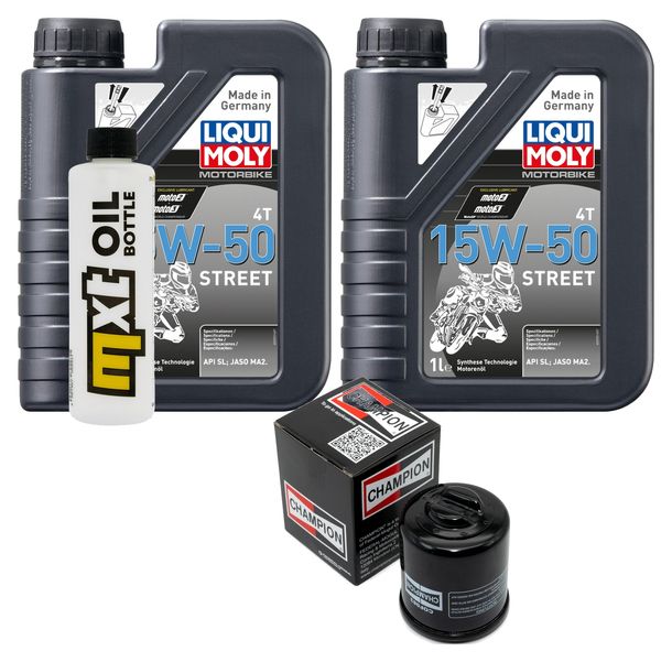 Paquete de inspección 2L 15W-50+filtro de aceite para Piaggio MP3 350 ccm