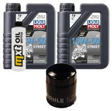 Inspectiepakket 2L 15W-50 + oliefilter voor Piaggio MP3 350 ccm
