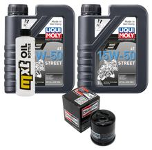 Inspectiepakket 2L 15W-50 + oliefilter voor Piaggio MP3 350 ccm