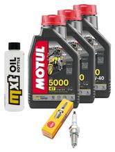 Inspektionspaket 3L 10W-40 + Ölfilter + 1x Zündkerze für Suzuki LS Savage P 650 ccm Bj. 2001