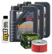 Inspection package 3L 10W-40 + oil filter + 1x spark plug for Suzuki LS Savage P 650 ccm Year 2001