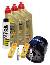 Inspection package 3L 10W-40 + oil filter + 2x spark plug for Suzuki DL V-Strom SV S SF 650 ccm Year 2018 - 2021