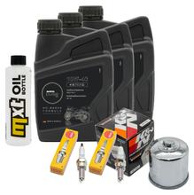 Inspection package 3L 10W-40 + oil filter + 2x spark plug for Suzuki DL V-Strom SV S SF 650 ccm Year 2018 - 2021