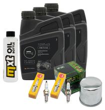 Inspectiepakket 3L 10W-40 + oliefilter + 2x bougie voor Suzuki DL V-Strom SV S SF 650 ccm Bj. 2018 - 2021