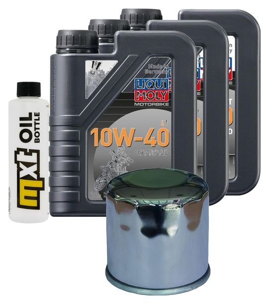 Inspektionspaket 3L 10W-40 + Ölfilter + 4x Zündkerze für Yamaha YZF-R6 600 ccm Bj. 2018 - 2019