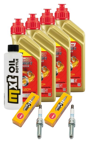 Inspektionspaket 4L 5W-40 + Ölfilter + 2x Zündkerze für BMW R GS Adventure 1200 ccm Bj. 2019