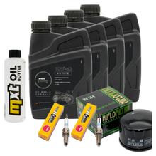 Kit d'inspection 4L 10W-50 + filtre à huile + 2 bougies pour BMW R NineT Scrambler Pure Racer Urban DTC 1200 ccm Année 2019 - 2022