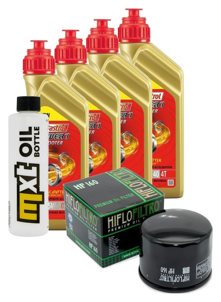 Inspektionspaket 4L 5W-40 + Ölfilter + 2x Zündkerze für BMW R GS 1250 ccm Bj. 2019 - 2020