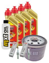 Inspektionspaket 4L 5W-40 + Ölfilter + 2x Zündkerze für BMW R GS 1250 ccm Bj. 2019 - 2020