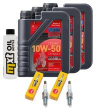Kit d'inspection 3L 10W-50 + filtre à huile + 2 bougies pour BMW F GS ESA Adventure R 800 ccm Année 2019 - 2020