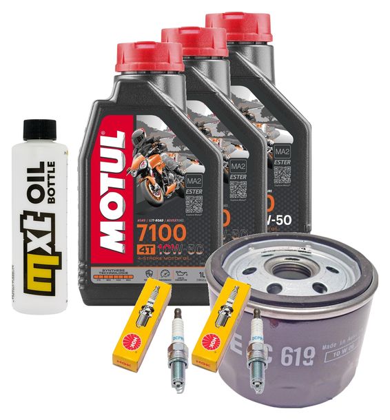 Inspektionspaket 3L 10W-50 + Ölfilter + 2x Zündkerze für BMW F GT 800 ccm Bj. 2019