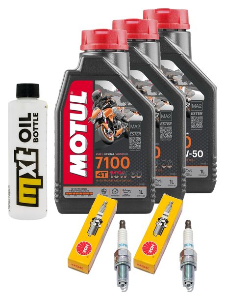 Inspektionspaket 3L 10W-50 + Ölfilter + 2x Zündkerze für BMW F GT 800 ccm Bj. 2019
