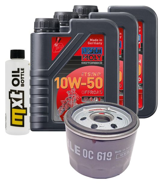 Inspektionspaket 3L 10W-50 + Ölfilter + 2x Zündkerze für BMW F GT 800 ccm Bj. 2019