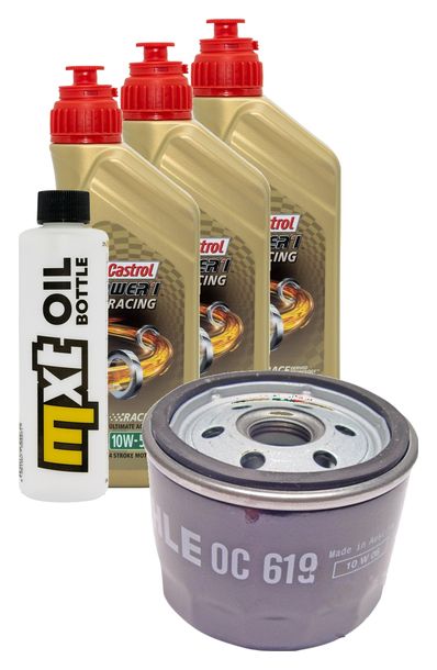 Inspektionspaket 3L 10W-50 + Ölfilter + 2x Zündkerze für BMW F GT 800 ccm Bj. 2019