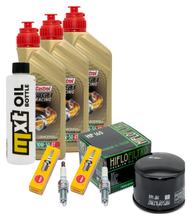 Kit d'inspection 3L 10W-50 + filtre à huile + 2 bougies pour BMW F GT 800 ccm Année 2019