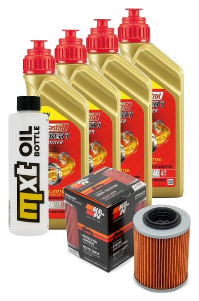 Inspektionspaket 4L 5W-40 + Ölfilter für Bombardier - Can-am Ryker 900 ccm Bj. 2019