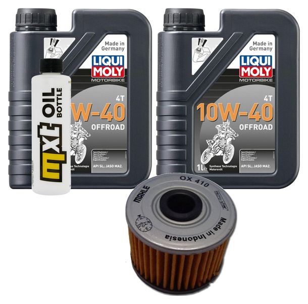 Pacchetto di ispezione 2L 10W-40+filtro olio per Honda CBR R 300 ccm Anno 2019