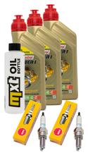 Inspektionspaket 3L 10W-40 + Ölfilter + 2x Zündkerze für Honda CB F 500 ccm Bj. 2019 - 2020