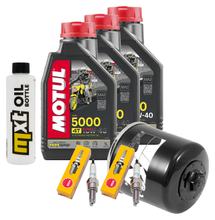 Inspectiepakket 3L 10W-40 + Oliefilter + 2x Bougie voor Honda CB F 500 ccm Bauwjaar 2019 - 2020