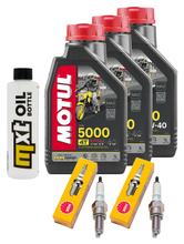 Pacchetto di ispezione 3L 10W-40 + filtro olio + 2x candela per Honda CB F 500 ccm Anno 2019 - 2020