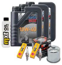 Inspektionspaket 3L 10W-40 + Ölfilter + 2x Zündkerze für Honda CB F 500 ccm Bj. 2019 - 2020