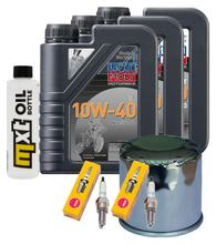 Kit d'inspection 3L 10W-40 + filtre à huile + 2 bougies pour Honda CB F 500 ccm Année 2019 - 2020