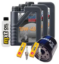 Inspektionspaket 3L 10W-40 + Ölfilter + 2x Zündkerze für Honda CB F 500 ccm Bj. 2019 - 2020