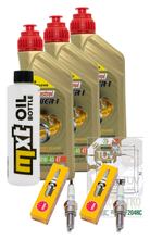 Pacchetto di ispezione 3L 10W-40 + filtro olio + 2x candela per Honda CB F 500 ccm Anno 2019 - 2020
