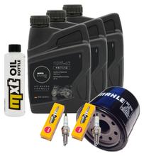 Kit d'inspection 3L 10W-40 + filtre à huile + 2 bougies pour Honda CB F 500 ccm Année 2019 - 2020