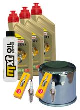 Inspectiepakket 3L 10W-40 + Oliefilter + 2x Bougie voor Honda CB F 500 ccm Bauwjaar 2019 - 2020