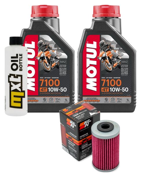 Inspektionspaket 2L 10W-50 + Ölfilter für Husqvarna Svartpilen Vitpilen, KTM Adventure ABS Enduro R 390 - 701 ccm Bj. 2019 - 2022