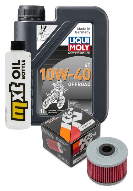 Pacchetto di ispezione 1L 10W-40+filtro olio per Kawasaki Ninja Z 125 ccm Anno 2019 - 2021