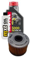 Paquet d'inspection 1L 10W-40+filtre à huile pour Kawasaki Ninja Z 125 ccm Année 2019 - 2021