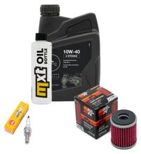 Pacchetto di ispezione 1L 10W-40 + filtro olio + 1x candela per Yamaha MT- ABS 125 ccm Anno 2019