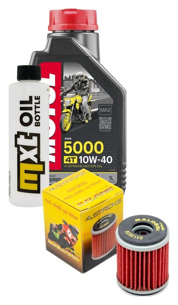 Inspektionspaket 1L 10W-40 + Ölfilter + 1x Zündkerze für Yamaha YZF-R 125 ccm Bj. 2019