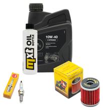 Pacchetto di ispezione 1L 10W-40 + filtro olio + 1x candela per Yamaha YZF-R 125 ccm Anno 2019
