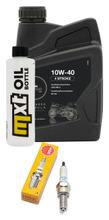 Pacchetto di ispezione 1L 10W-40 + filtro olio + 1x candela per Yamaha YZF-R 125 ccm Anno 2019