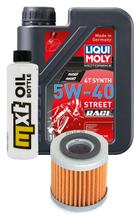 Paquet d'inspection 1L 5W-40+filtre à huile pour Aprilia Tuono 125 ccm Année 2019