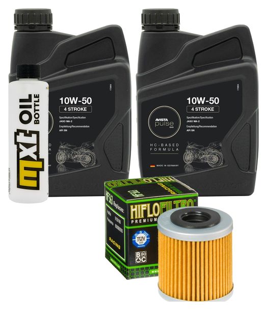 Inspektionspaket 2L 10W-50 + Ölfilter für Aprilia SXV 450 ccm Bj. 2013