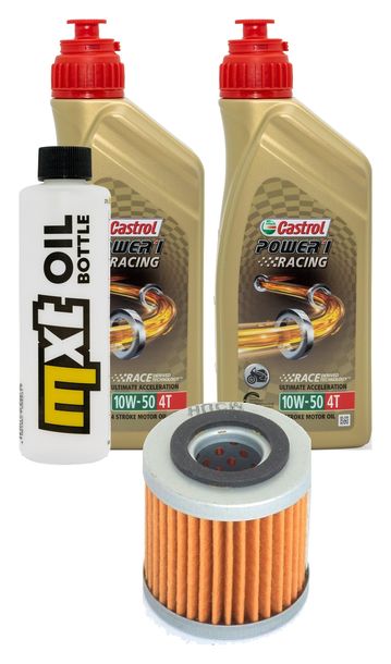 Inspektionspaket 2L 10W-50 + Ölfilter für Aprilia SXV 450 ccm Bj. 2013
