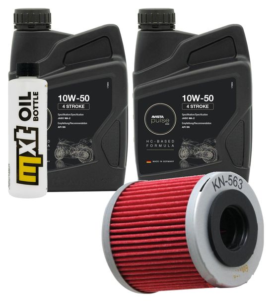 Inspektionspaket 2L 10W-50 + Ölfilter für Aprilia RXV SXV 450 / 550 ccm Bj. 2013 - 2015