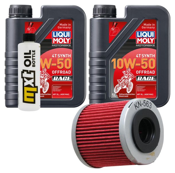 Inspektionspaket 2L 10W-50 + Ölfilter für Aprilia RXV SXV 450 / 550 ccm Bj. 2013 - 2015
