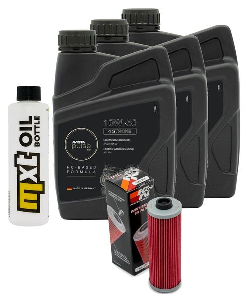Inspektionspaket 3L 10W-50 + Ölfilter für BMW R 45 65 80 GS 450 - 800 ccm Bj. 1978 - 1985
