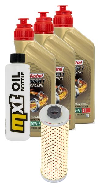 Inspektionspaket 3L 10W-50 + Ölfilter für BMW R 45 65 80 GS 450 - 800 ccm Bj. 1978 - 1985