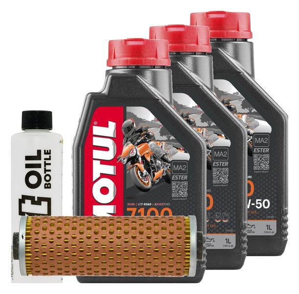 Inspektionspaket 3L 10W-50 + Ölfilter für BMW R 45 65 80 GS 450 - 800 ccm Bj. 1978 - 1985