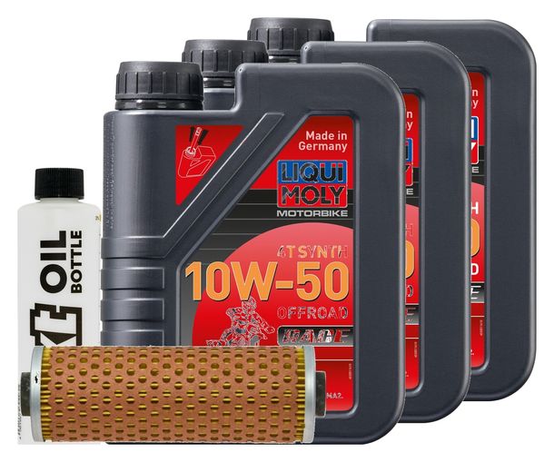 Inspektionspaket 3L 10W-50 + Ölfilter für BMW R 65 GS 650 ccm Bj. 1989 - 1992