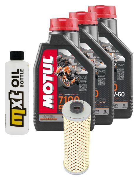 Inspektionspaket 3L 10W-50 + Ölfilter für BMW R 45 65 80 GS 450 - 800 ccm Bj. 1979 - 1990