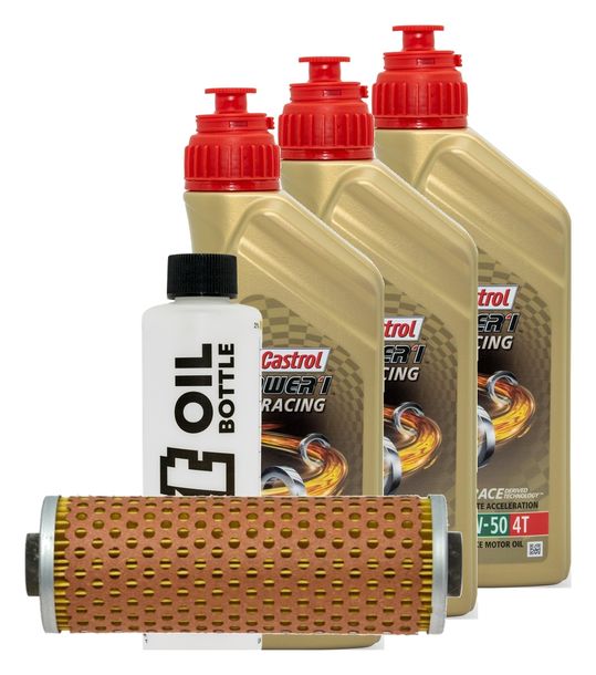Inspektionspaket 3L 10W-50 + Ölfilter für BMW R 45 65 80 GS 450 - 800 ccm Bj. 1979 - 1990