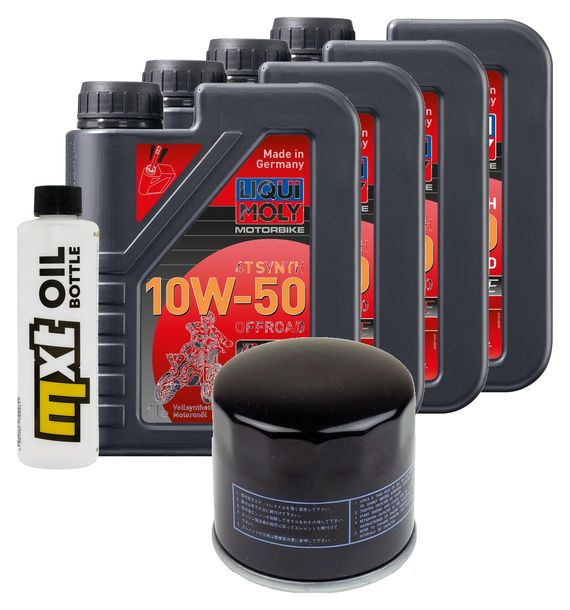 Inspektionspaket 4L 10W-50 + Ölfilter für Ducati SS Europa F1 Strada SP 400 - 916 ccm Bj. 1987 - 1998